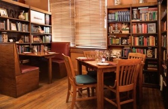 The upstairs dining room inside Woodys